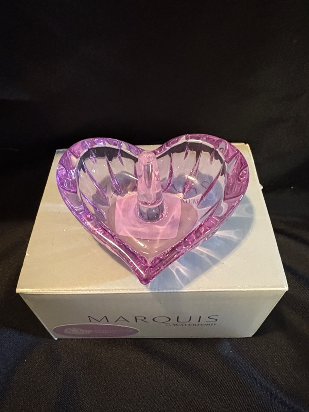 Purple Waterford marquis ring holder